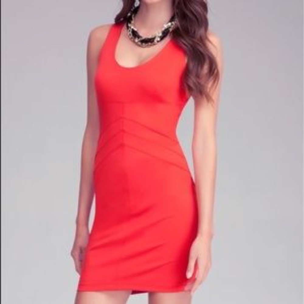Bebe Red Racerback Dress
